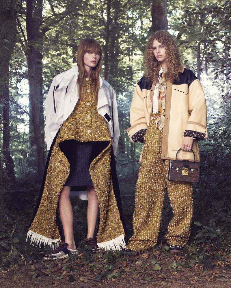 Kristine Lindseth featured in  the Louis Vuitton advertisement for Autumn/Winter 2022