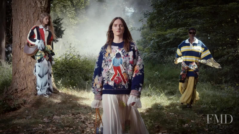 Ida Heiner featured in  the Louis Vuitton advertisement for Autumn/Winter 2022