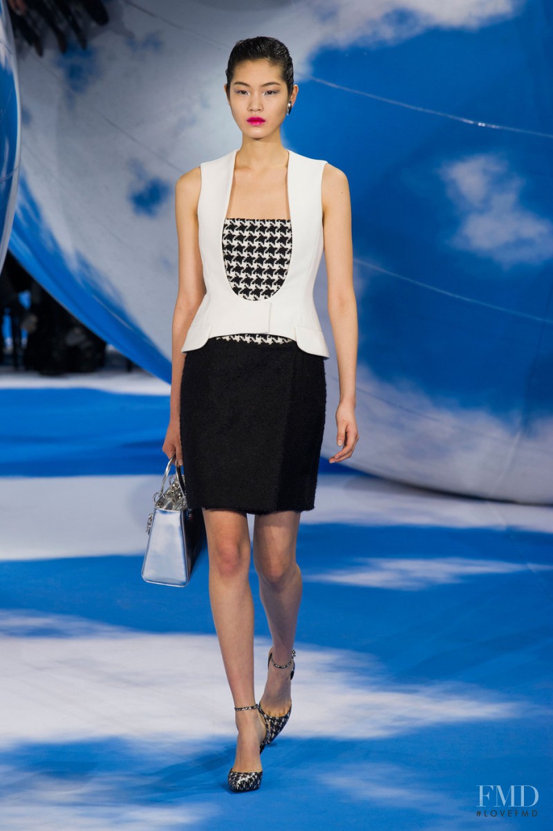 Chiharu Okunugi featured in  the Christian Dior fashion show for Autumn/Winter 2013