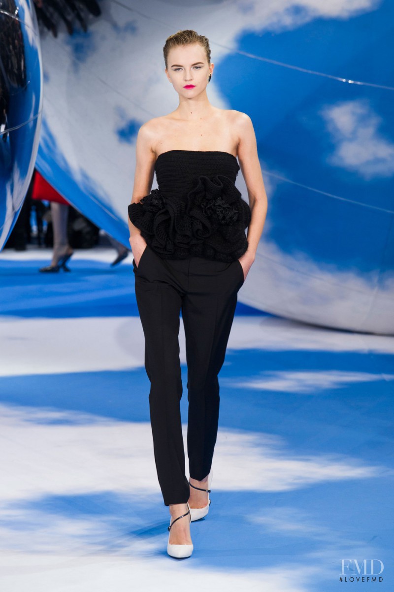 Anabela Belikova featured in  the Christian Dior fashion show for Autumn/Winter 2013