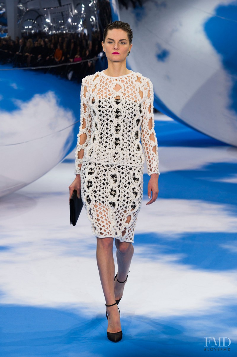 Anouck Lepère featured in  the Christian Dior fashion show for Autumn/Winter 2013