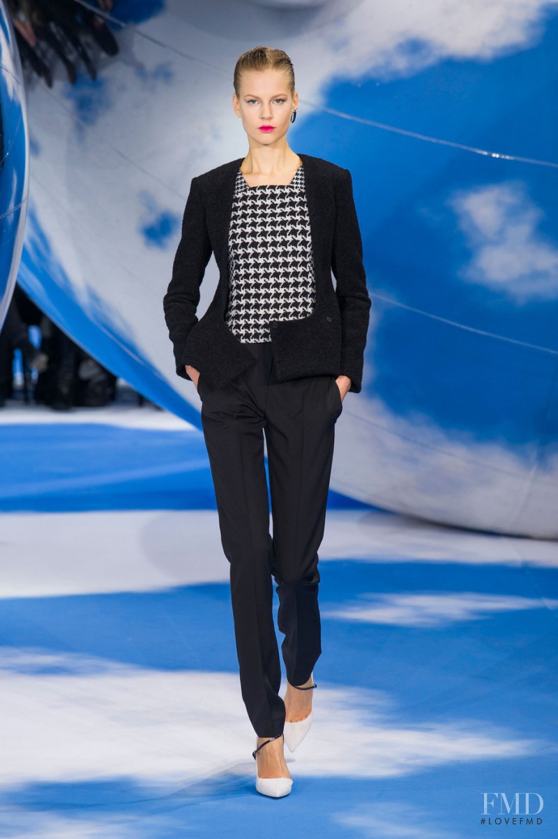 Elisabeth Erm featured in  the Christian Dior fashion show for Autumn/Winter 2013