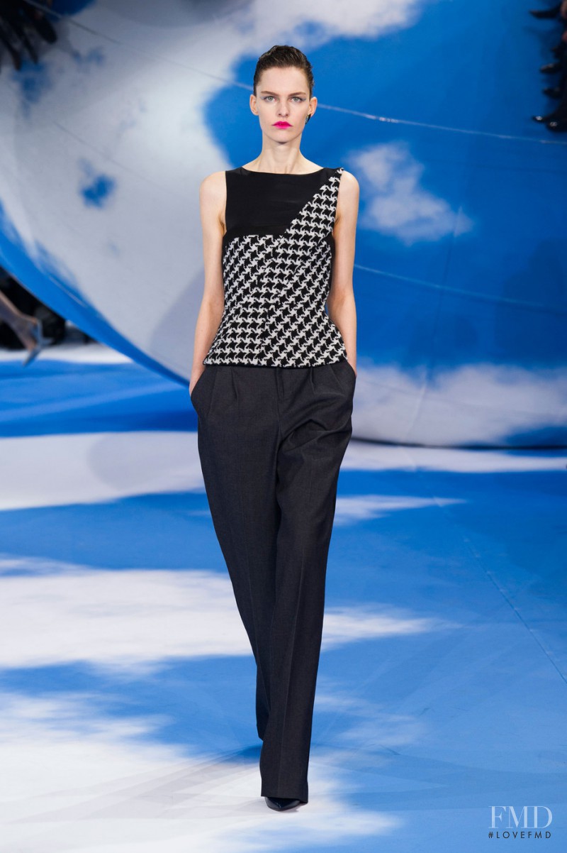 Lisa Verberght featured in  the Christian Dior fashion show for Autumn/Winter 2013