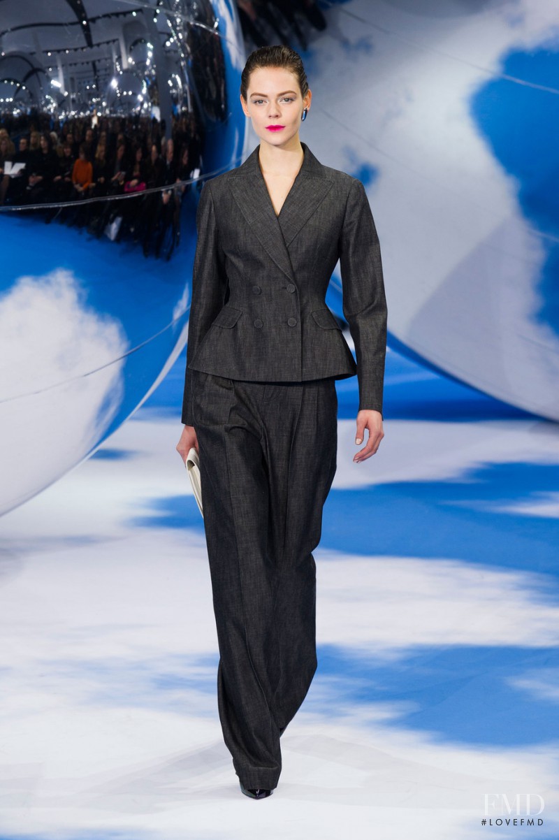 Kinga Rajzak featured in  the Christian Dior fashion show for Autumn/Winter 2013