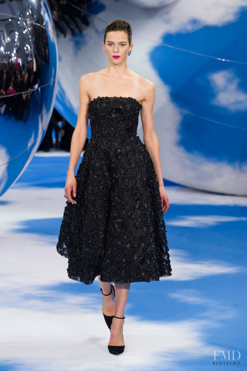 Elise Crombez featured in  the Christian Dior fashion show for Autumn/Winter 2013