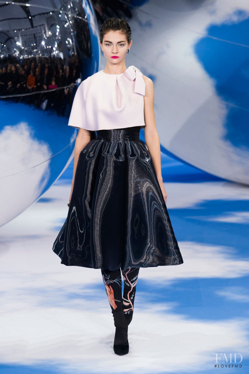 Antonina Vasylchenko featured in  the Christian Dior fashion show for Autumn/Winter 2013