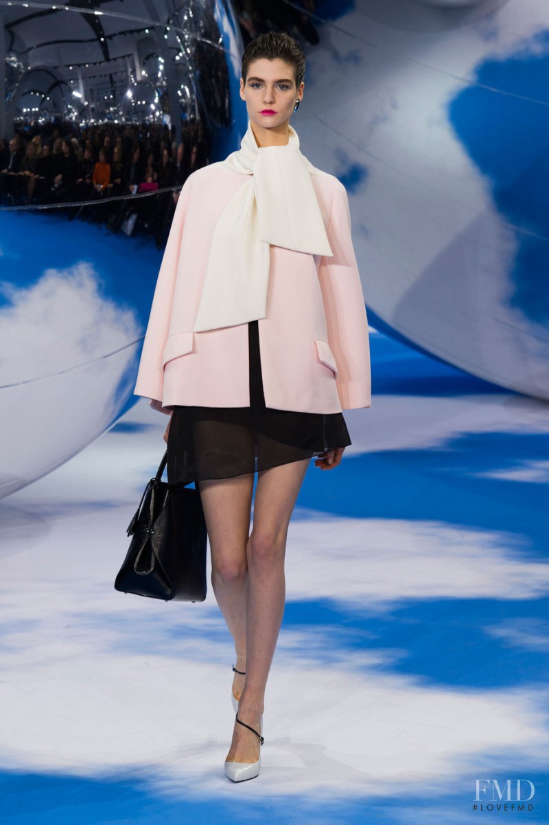 Manon Leloup featured in  the Christian Dior fashion show for Autumn/Winter 2013