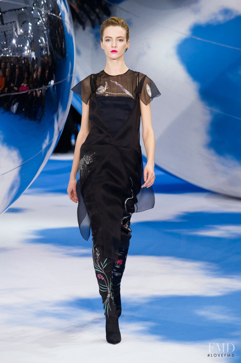 Daria Strokous featured in  the Christian Dior fashion show for Autumn/Winter 2013