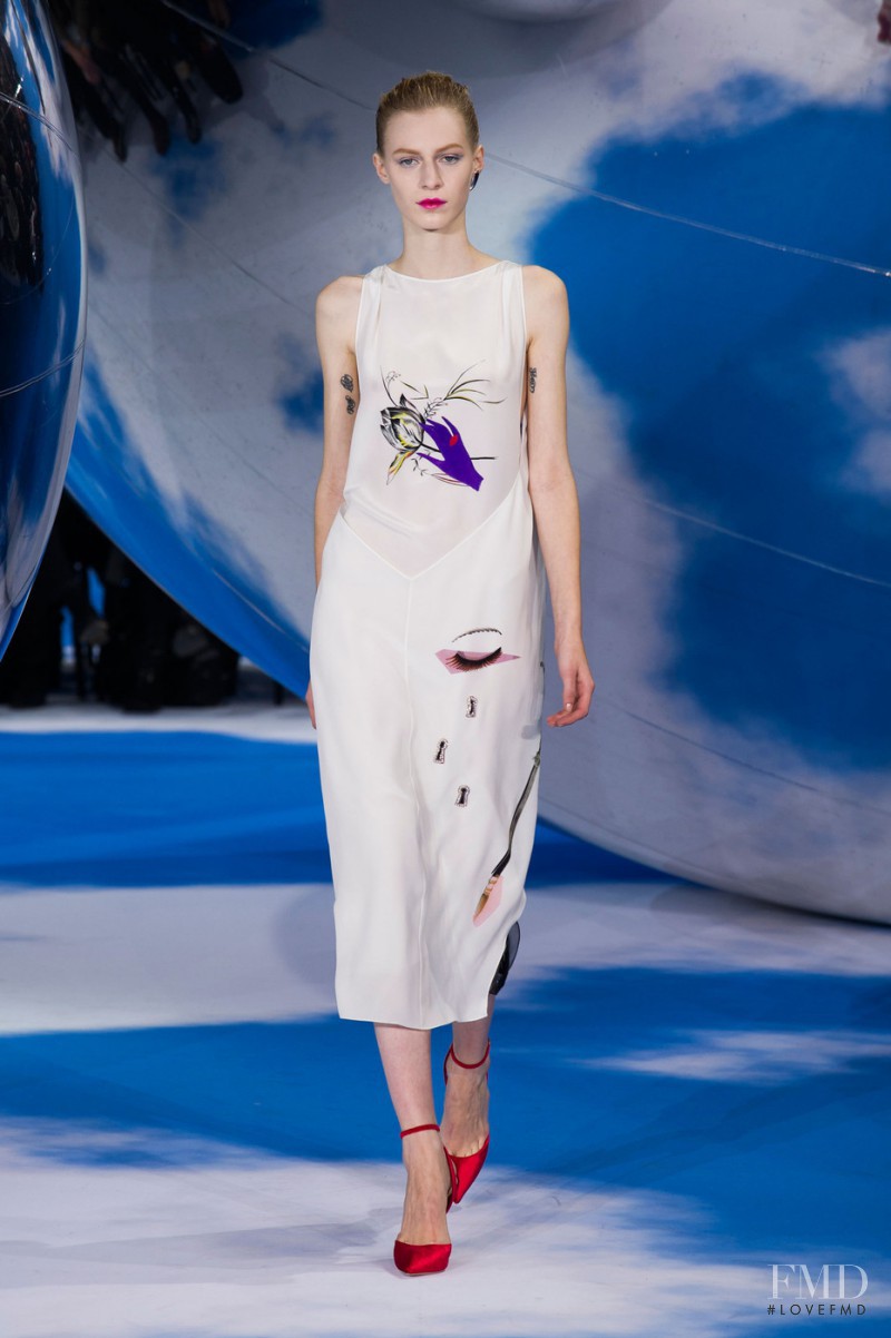 Julia Nobis featured in  the Christian Dior fashion show for Autumn/Winter 2013
