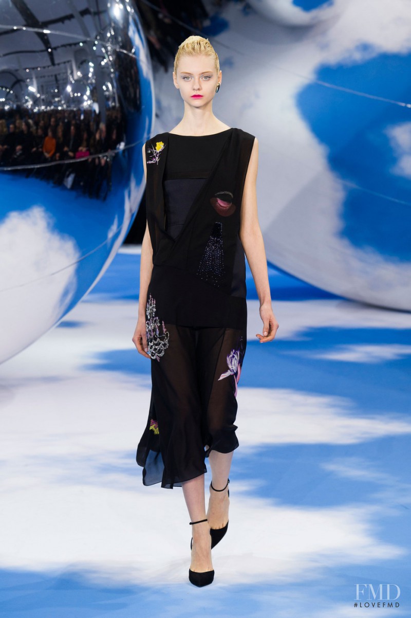 Nastya Kusakina featured in  the Christian Dior fashion show for Autumn/Winter 2013