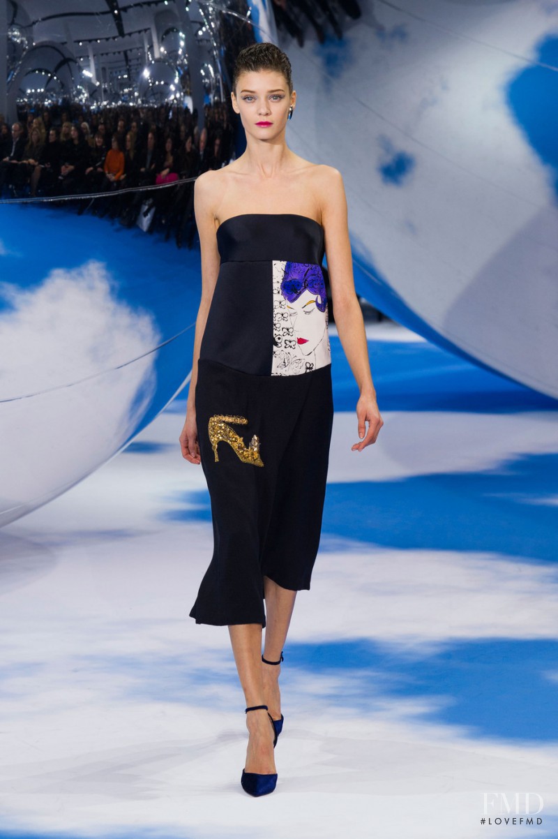 Diana Moldovan featured in  the Christian Dior fashion show for Autumn/Winter 2013