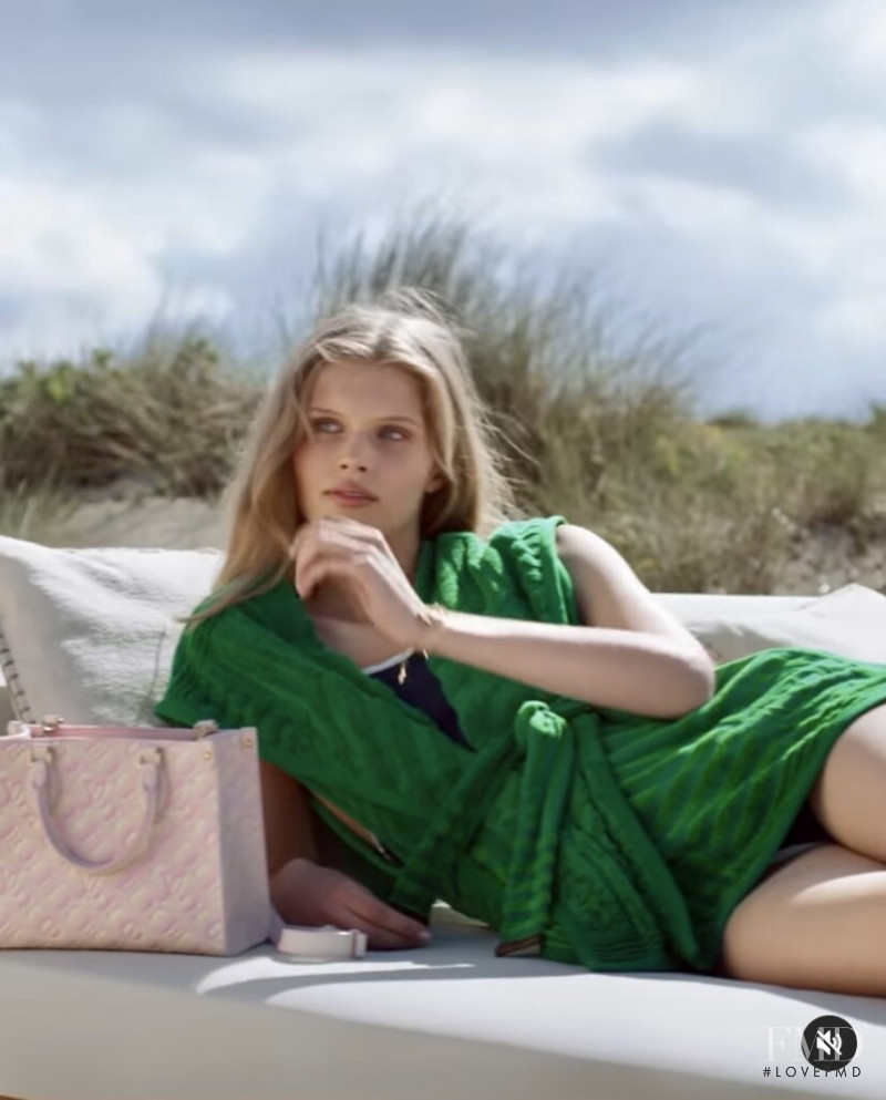 Ida Heiner featured in  the Louis Vuitton Summer Stardust Collection advertisement for Summer 2022