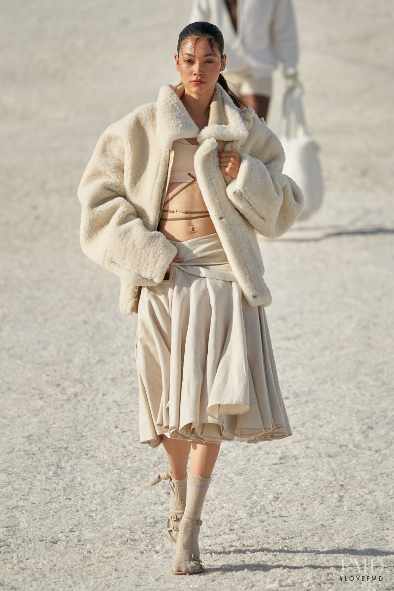 Mika Schneider featured in  the Jacquemus fashion show for Autumn/Winter 2022