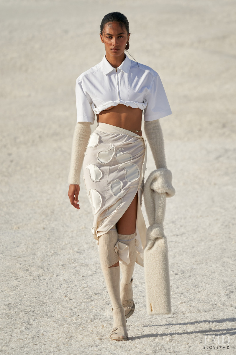 Sacha Quenby featured in  the Jacquemus fashion show for Autumn/Winter 2022