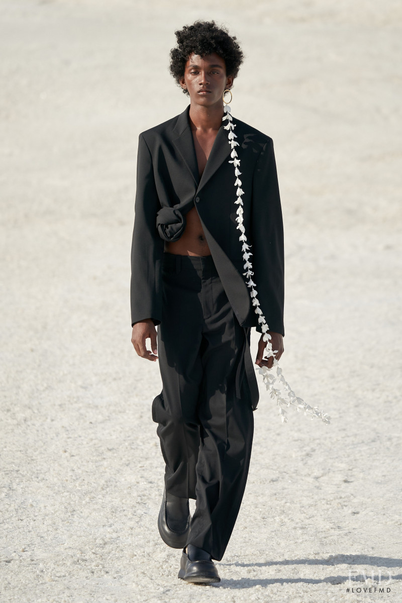 Karamba Sanchez featured in  the Jacquemus fashion show for Autumn/Winter 2022