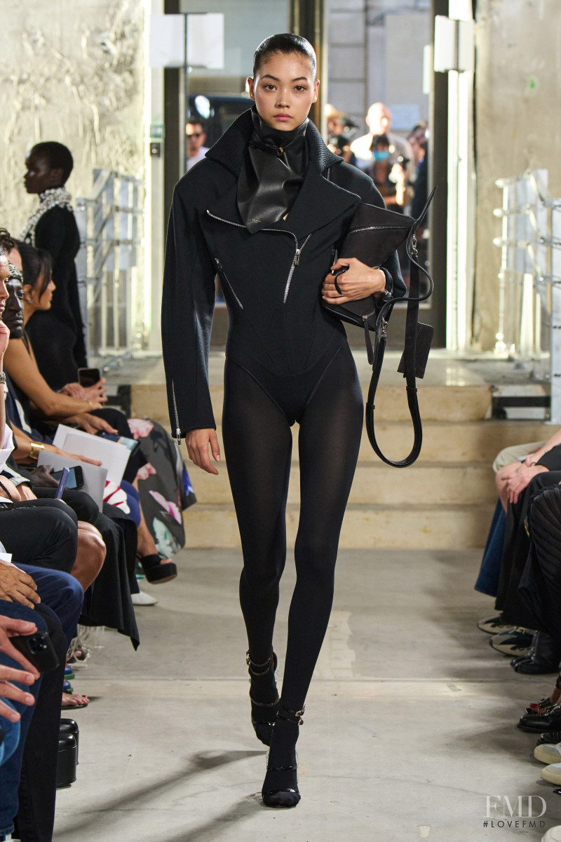 Mika Schneider featured in  the Alaia fashion show for Spring/Summer 2023