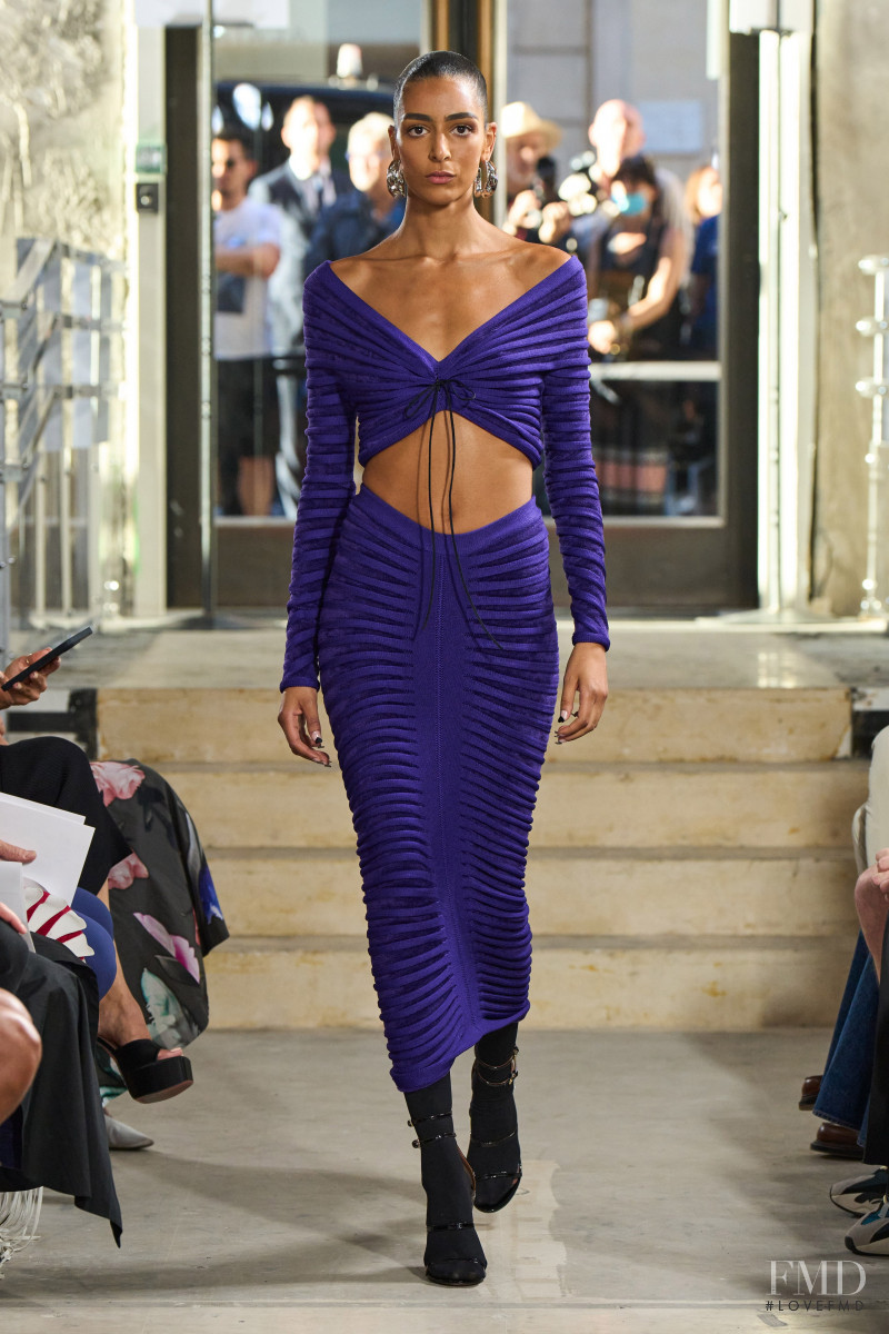 Nora Attal featured in  the Alaia fashion show for Spring/Summer 2023