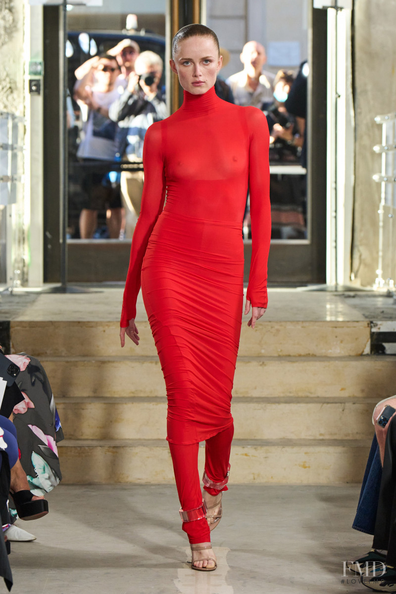 Rianne Van Rompaey featured in  the Alaia fashion show for Spring/Summer 2023