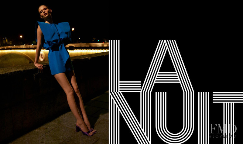 Ida Heiner featured in  the Zara La Nuit advertisement for Summer 2022