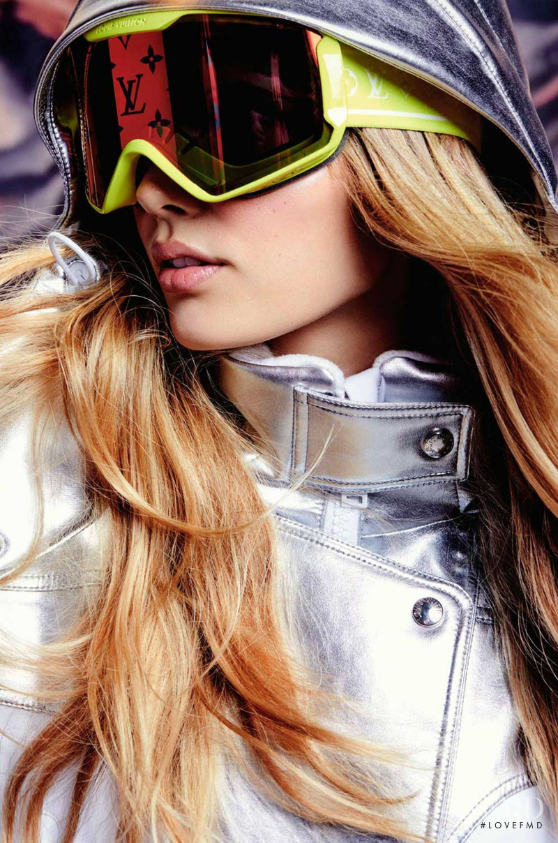 Ida Heiner featured in  the Louis Vuitton Ski advertisement for Winter 2021