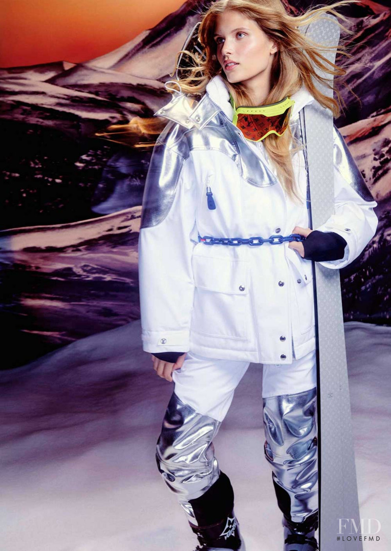 Ida Heiner featured in  the Louis Vuitton Ski advertisement for Winter 2021