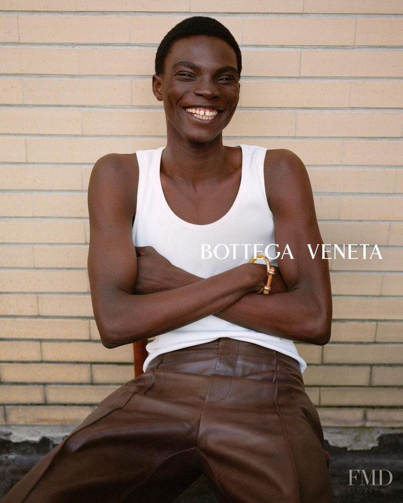 Dara Gueye featured in  the Bottega Veneta advertisement for Autumn/Winter 2022