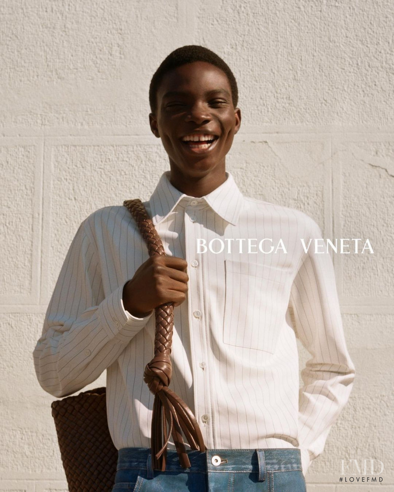 Dara Gueye featured in  the Bottega Veneta advertisement for Autumn/Winter 2022