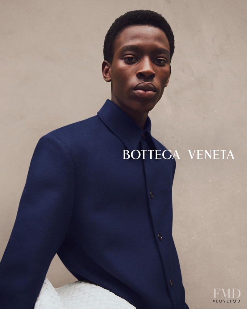 Adamu Bulus featured in  the Bottega Veneta advertisement for Autumn/Winter 2022