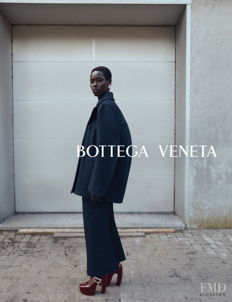 Awar Odhiang featured in  the Bottega Veneta advertisement for Autumn/Winter 2022