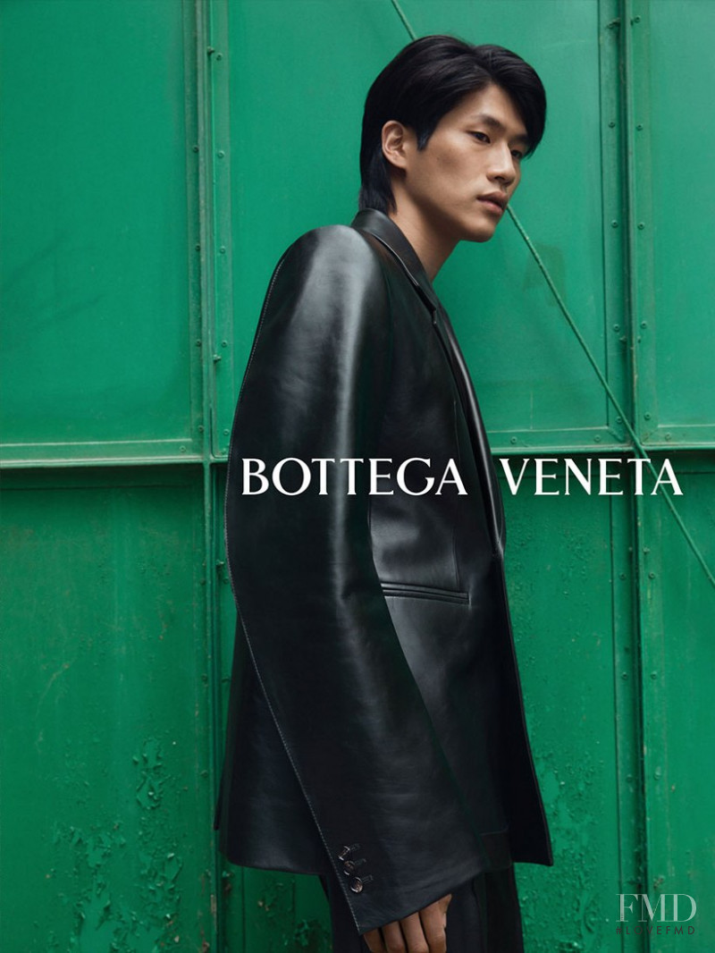 Sanggun Lee featured in  the Bottega Veneta advertisement for Autumn/Winter 2022