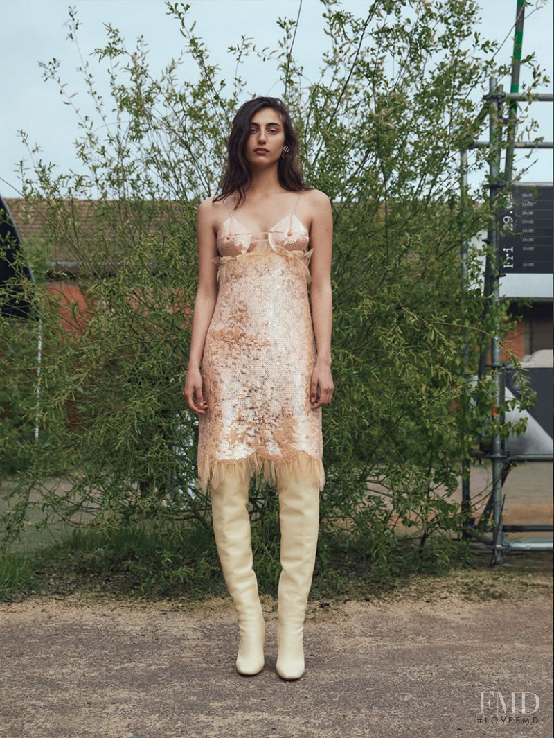 Paola Manes featured in  the Bottega Veneta advertisement for Autumn/Winter 2022