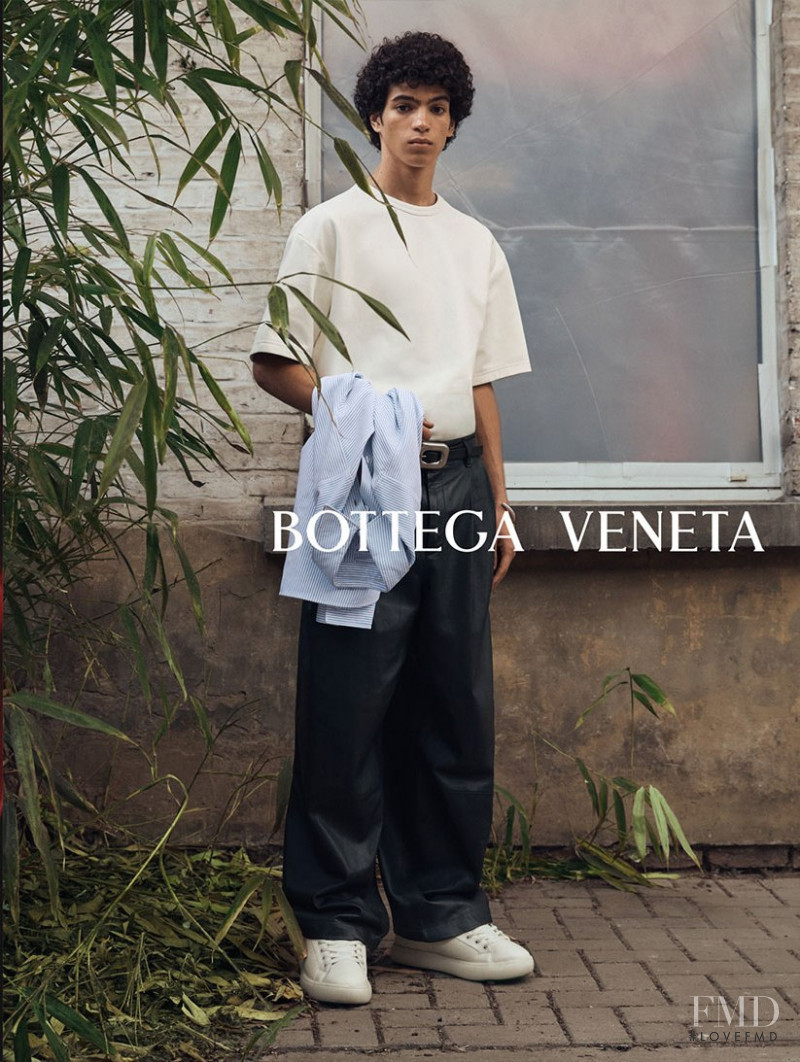 Leo Comanescu featured in  the Bottega Veneta advertisement for Autumn/Winter 2022