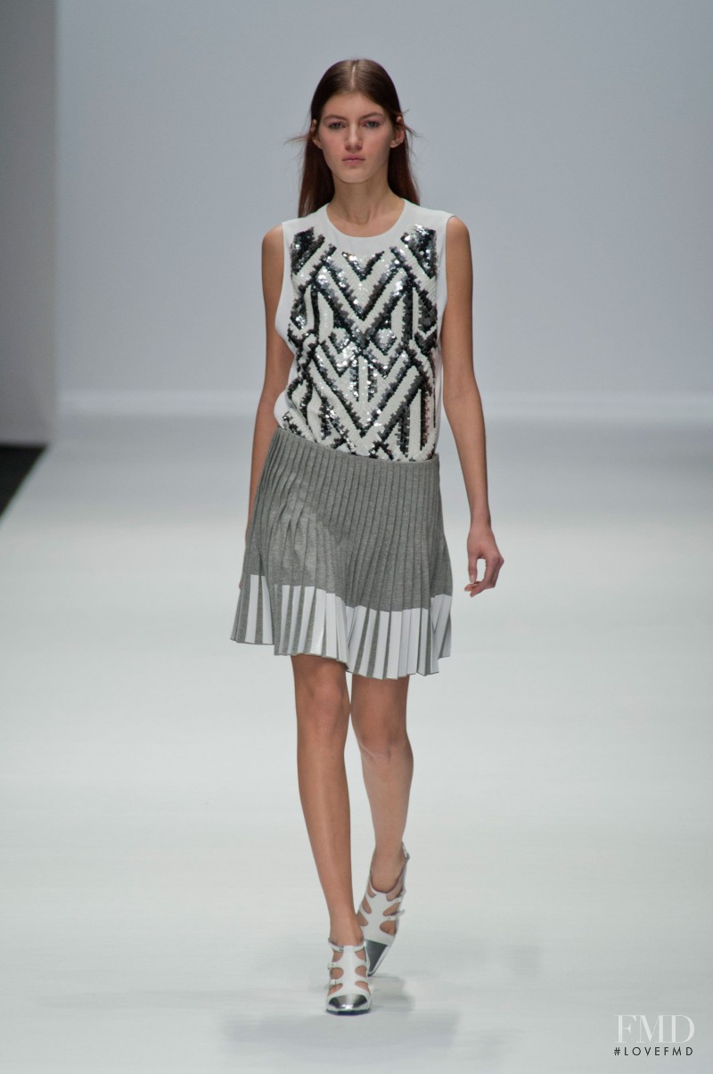 Valery Kaufman featured in  the Vanessa Bruno fashion show for Autumn/Winter 2013