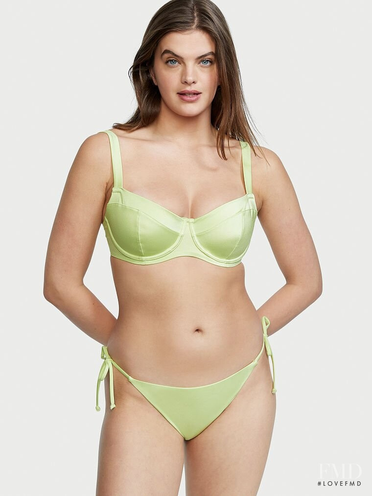 Abbey Ries featured in  the Victoria\'s Secret Swim catalogue for Spring/Summer 2022