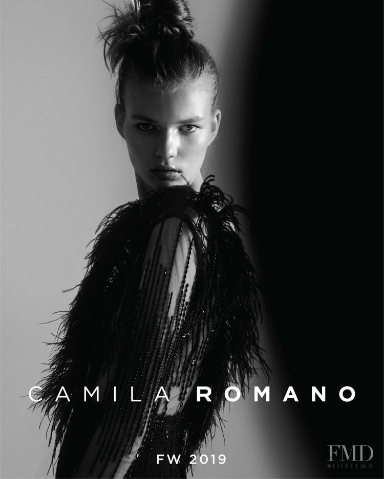 Paula Rudevica featured in  the Camilla Romano advertisement for Autumn/Winter 2019