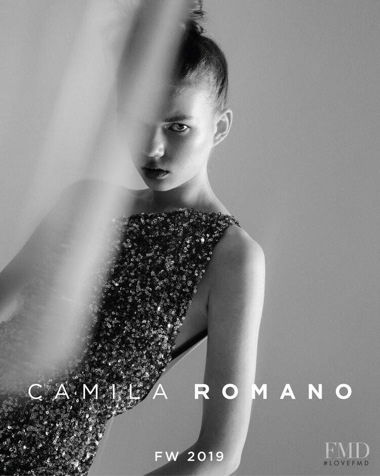 Paula Rudevica featured in  the Camilla Romano advertisement for Autumn/Winter 2019