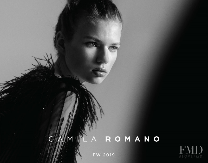 Paula Rudevica featured in  the Camilla Romano advertisement for Autumn/Winter 2019