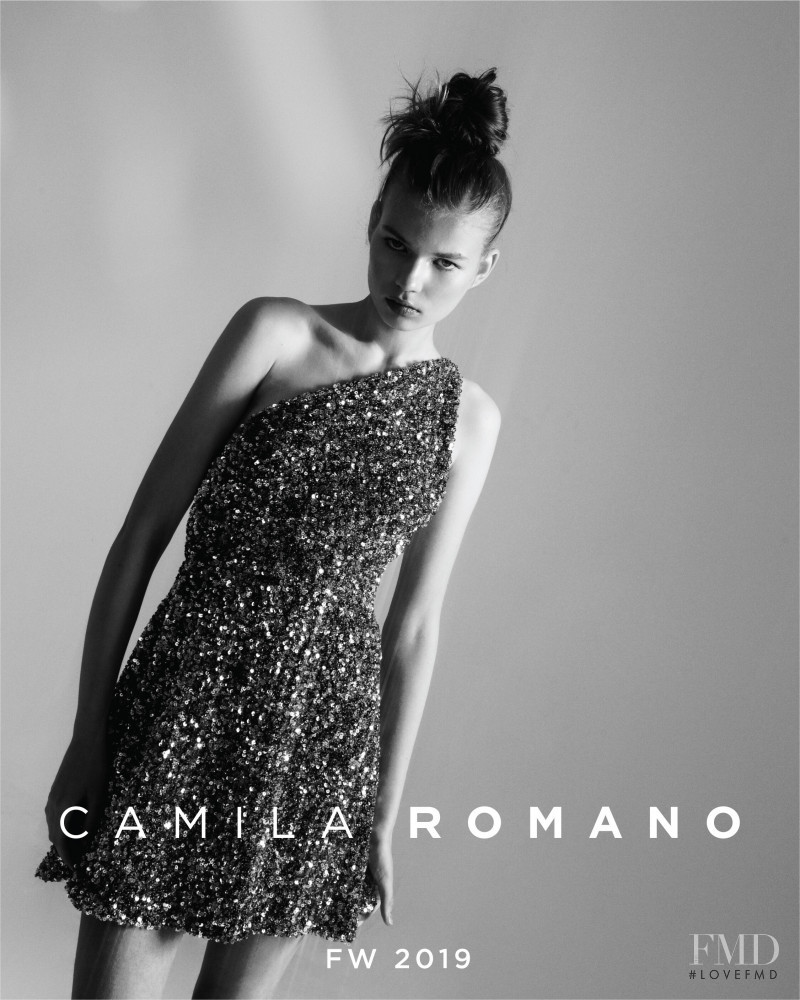 Paula Rudevica featured in  the Camilla Romano advertisement for Autumn/Winter 2019