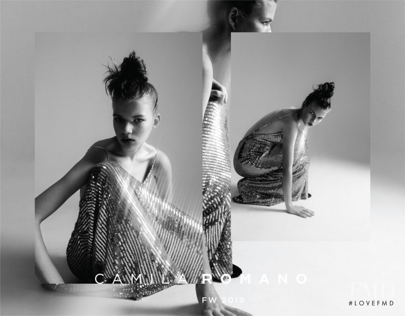 Paula Rudevica featured in  the Camilla Romano advertisement for Autumn/Winter 2019