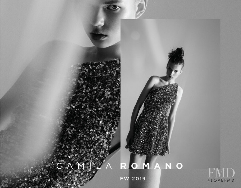 Paula Rudevica featured in  the Camilla Romano advertisement for Autumn/Winter 2019