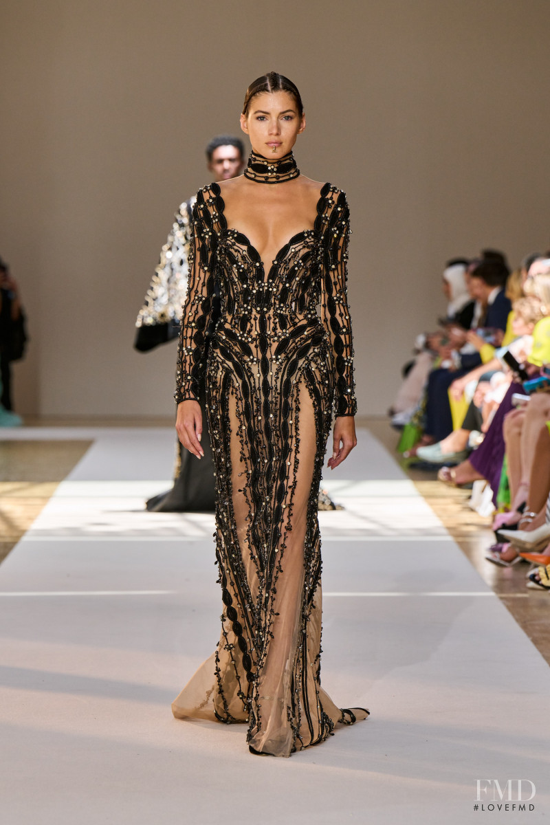 Valery Kaufman featured in  the Elie Saab Couture fashion show for Autumn/Winter 2022