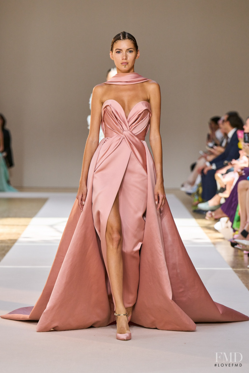 Valery Kaufman featured in  the Elie Saab Couture fashion show for Autumn/Winter 2022