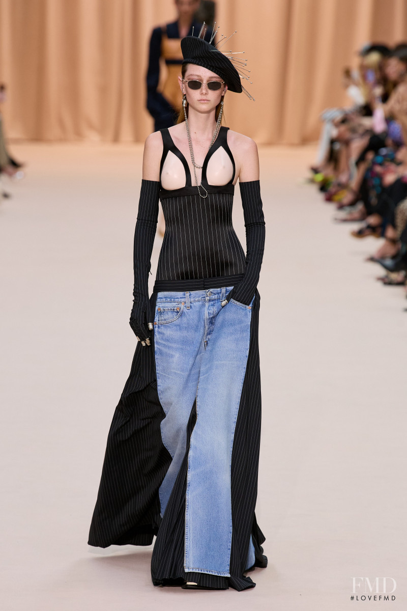 Sara Grace Wallerstedt featured in  the Jean Paul Gaultier Haute Couture fashion show for Autumn/Winter 2022