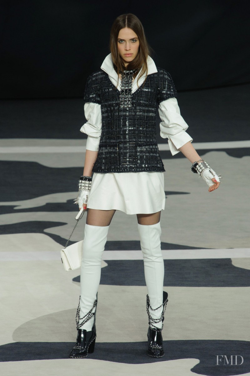 Georgia Hilmer featured in  the Chanel fashion show for Autumn/Winter 2013