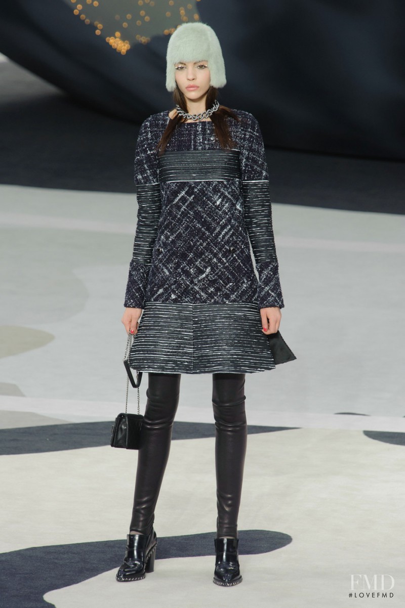Kate Bogucharskaia featured in  the Chanel fashion show for Autumn/Winter 2013