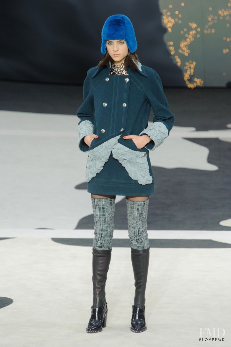 Kel Markey featured in  the Chanel fashion show for Autumn/Winter 2013