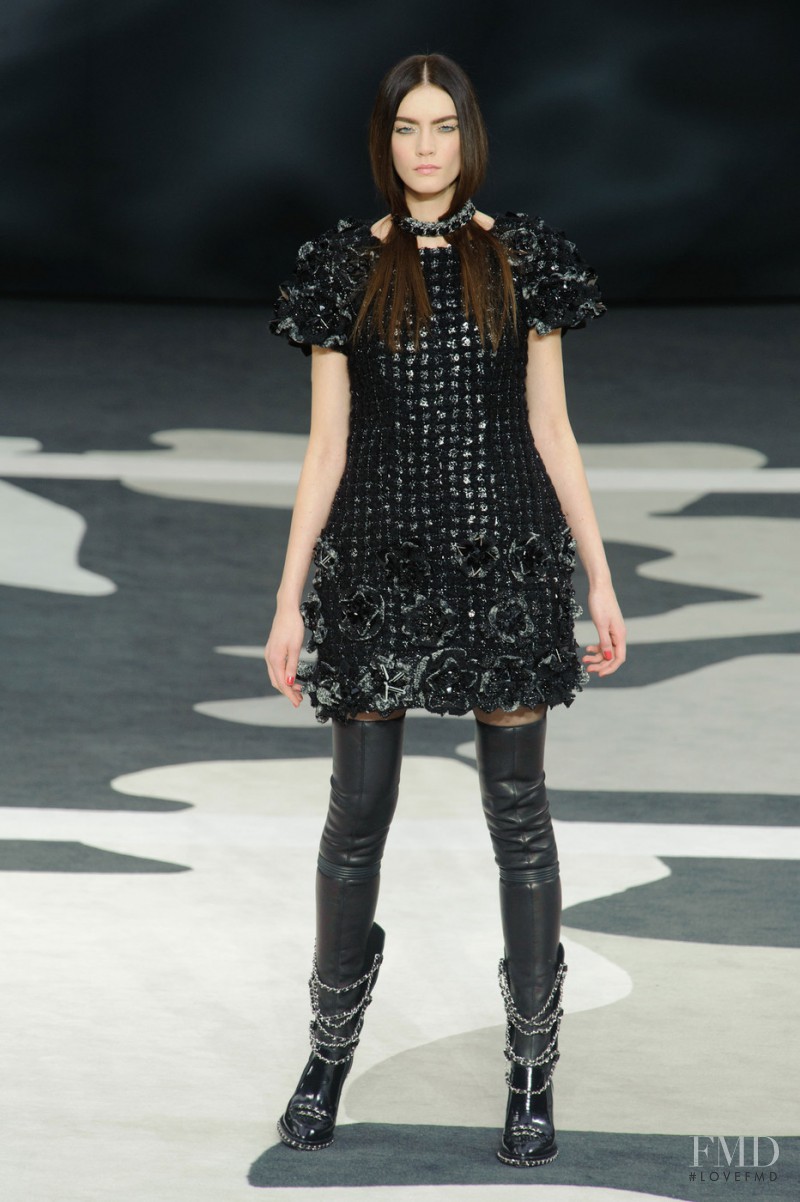 Patrycja Gardygajlo featured in  the Chanel fashion show for Autumn/Winter 2013
