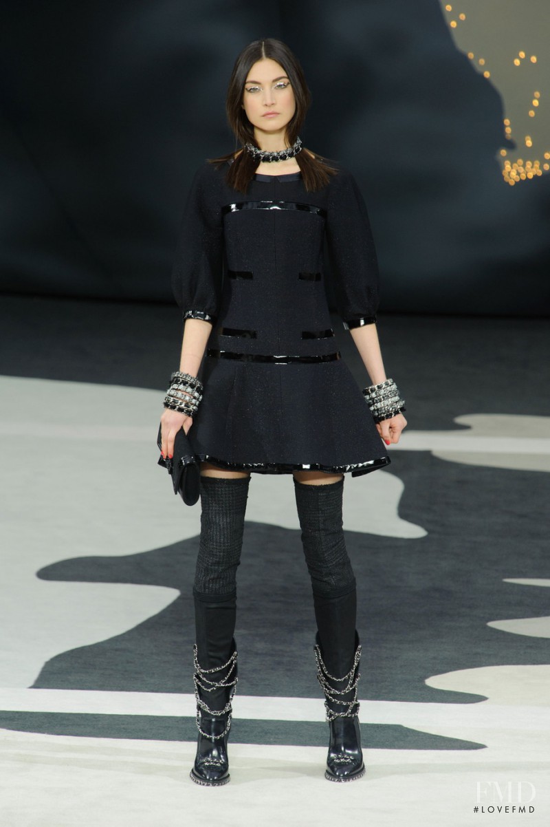 Jacquelyn Jablonski featured in  the Chanel fashion show for Autumn/Winter 2013