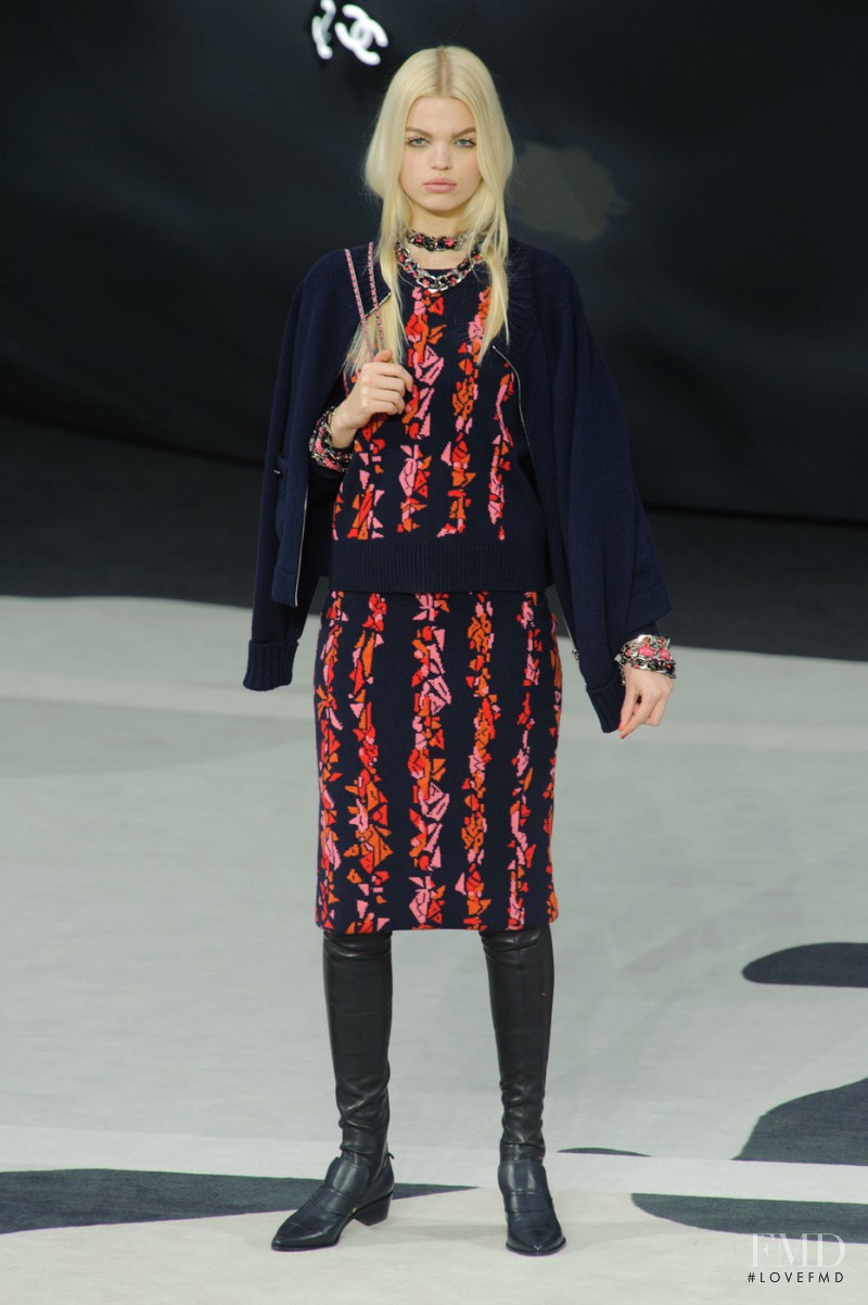 Daphne Groeneveld featured in  the Chanel fashion show for Autumn/Winter 2013