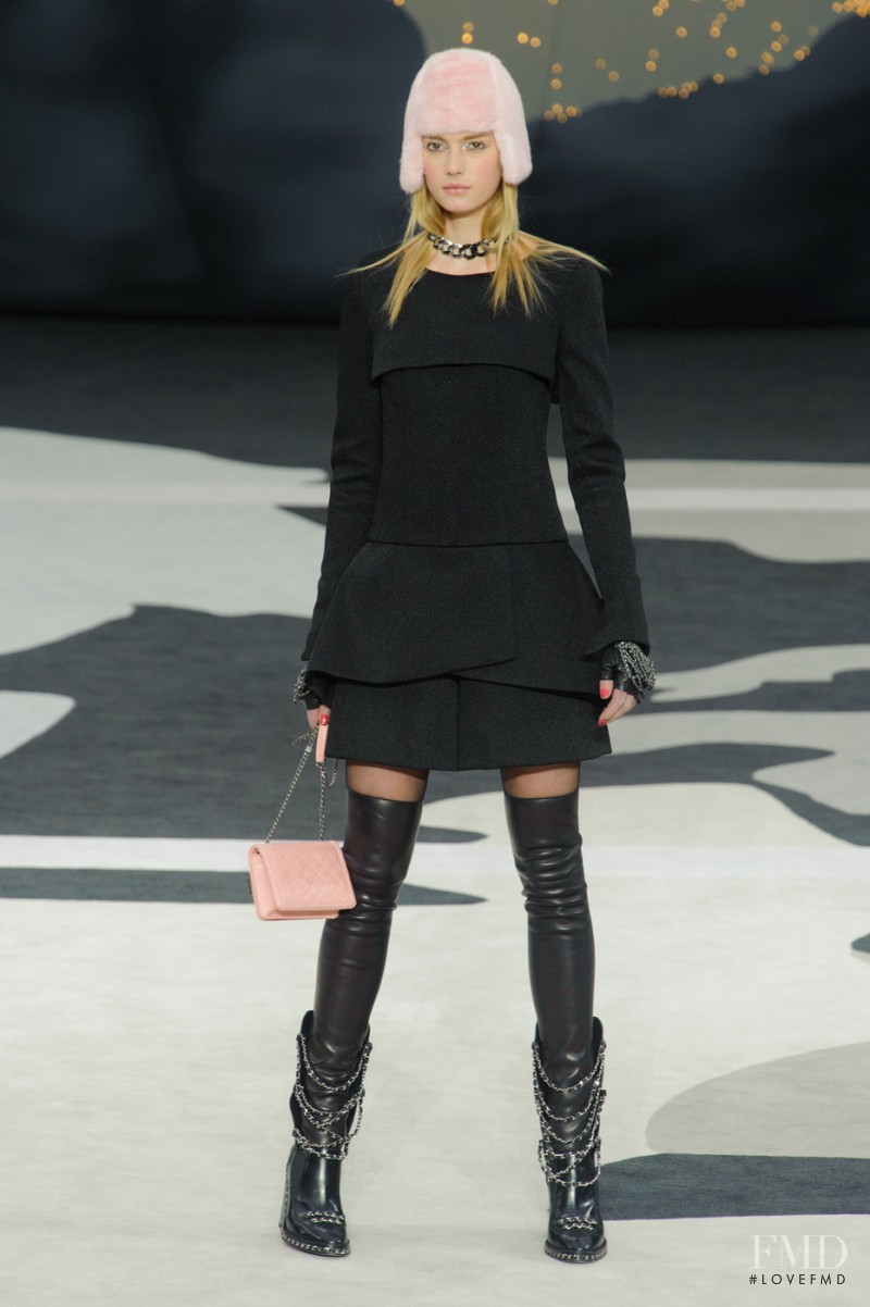 Sigrid Agren featured in  the Chanel fashion show for Autumn/Winter 2013